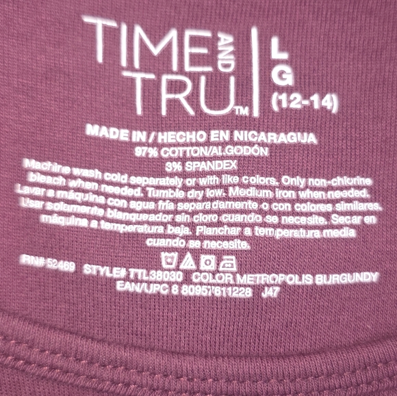 Time & Tru Long Sleeve Womans Shirt Bundle 8-Pack Size Large L 12-14 - Picture 12 of 14